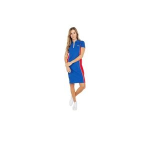 U.S. Polo Assn. Women's Polo Dress Red White Blue Short Sleeve Casual